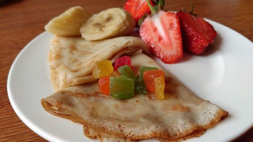 Close-up of food in plate