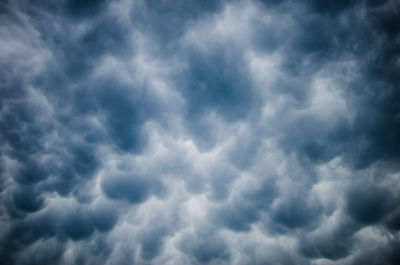 Low angle view of cloudy sky