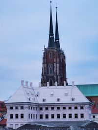 Low angle view of building against sky