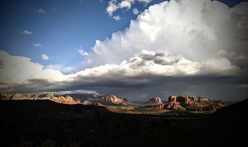 Panoramic view of landscape against sky