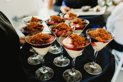 Close-up of food on table