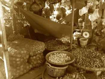 Man working on food