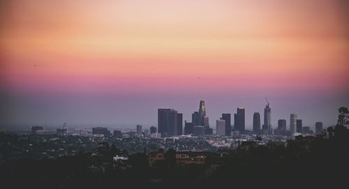 Cityscape at sunset