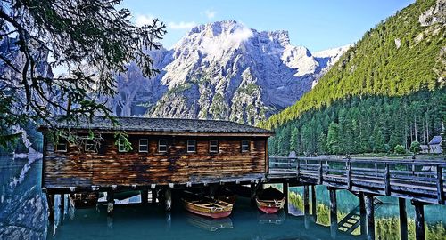 Built structure with trees in background