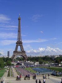 Eiffel tower with eiffel tower in background