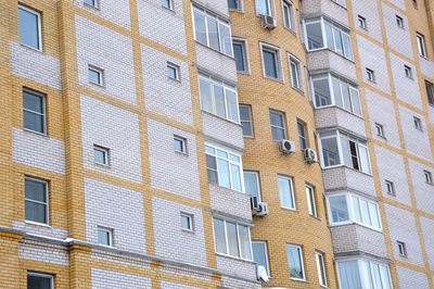 Low angle view of building in city