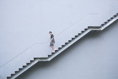 Low angle view of woman