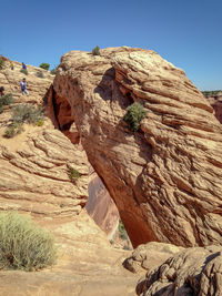 Miracle rock formation in utah desert