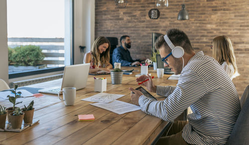 Workers working in office