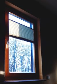 Close-up of window on window sill