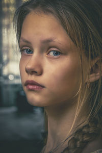 Close-up portrait of woman