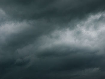 Low angle view of storm clouds in sky