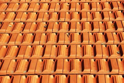 Full frame shot of roof on sunny day