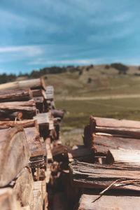 Close-up of old building