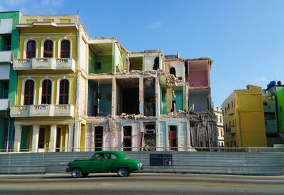 View of buildings against sky in city