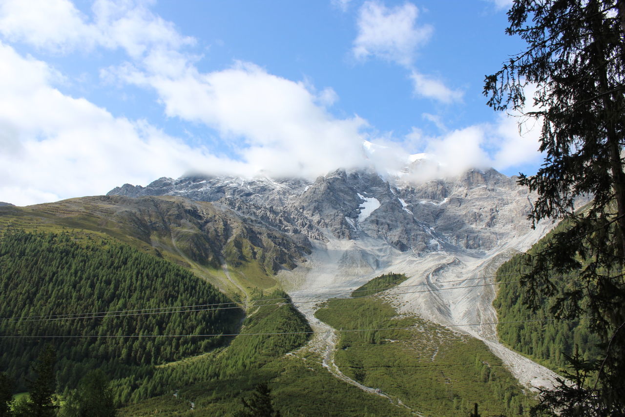 nature, mountain, landscape, beauty in nature, sky, tranquil scene, scenics, day, tranquility, outdoors, cloud - sky, no people, growth