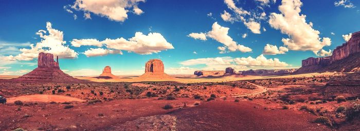 Panoramic shot of landscape against the sky