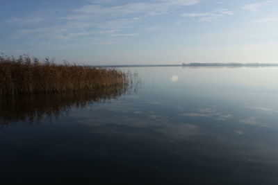 Scenic view of calm lake