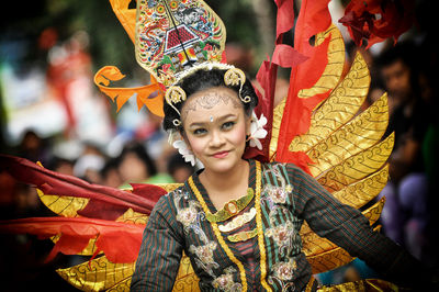 Portrait of woman in traditional clothing