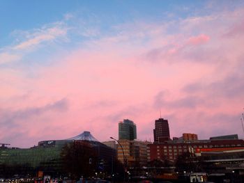 Cityscape at sunset