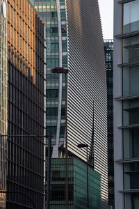 Low angle view of modern building in city