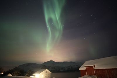 Scenic view of sky at night