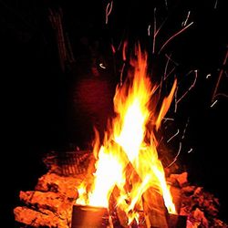 Bonfire at night