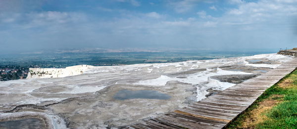 Panoramic view of sea against sky