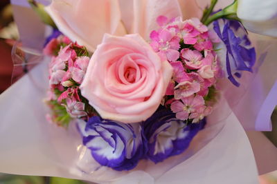 Close-up of rose bouquet