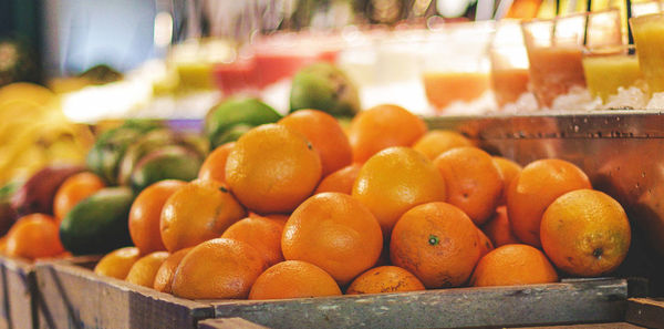 Close-up of fruits in market