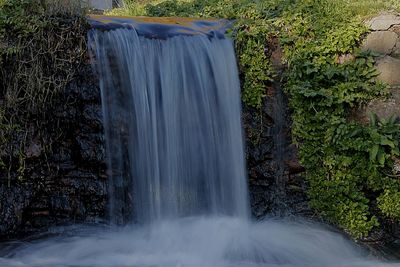 Scenic view of waterfall