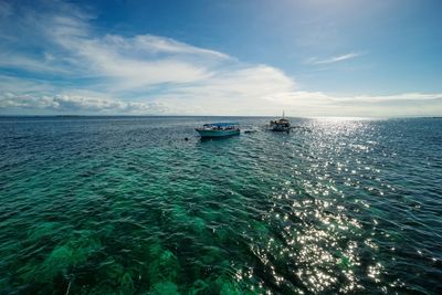 Scenic view of sea against sky