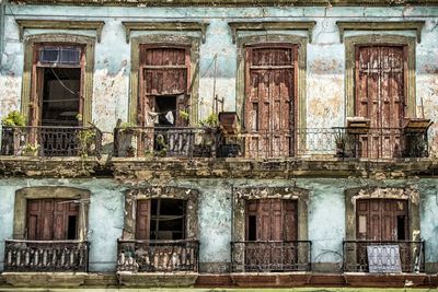 Facade of old building