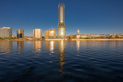 View of city at waterfront