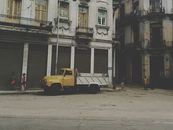 View of construction site in city