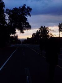 Road at sunset