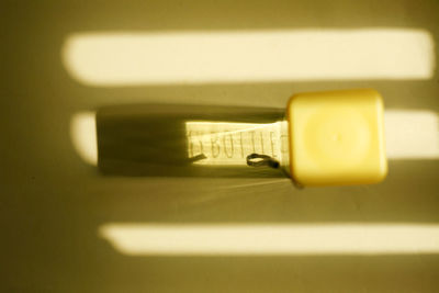 Close-up of usb stick on table