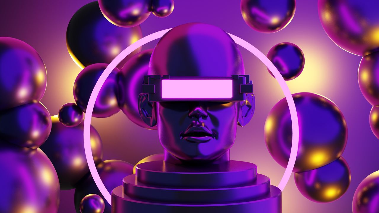purple, technology, cartoon, screenshot, futuristic, indoors, blue, communication, science, no people, font, three dimensional