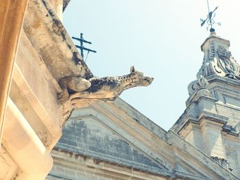 Low angle view of historical building