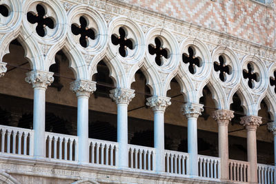 Exterior of doge palace at piazza san marco in city