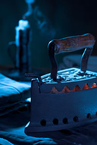 Close-up of machine part