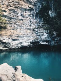 Scenic view of lake