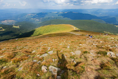 High angle view of landscape