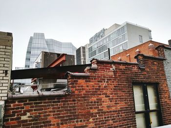 View of brick wall