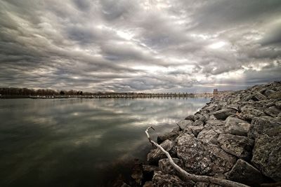 Scenic view of sea against sky