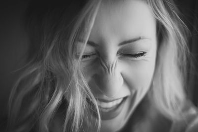 Close-up portrait of young woman