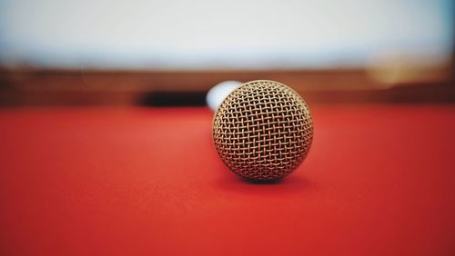 Close-up of eyeglasses on table