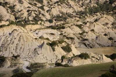 Scenic view of rocky mountains