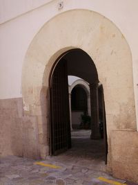 Entrance of historic building