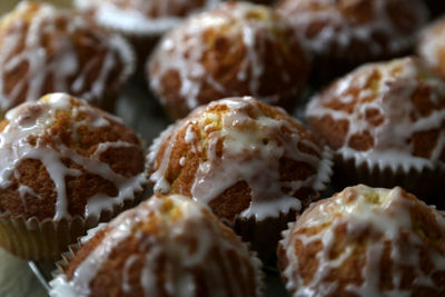 Full frame shot of cupcakes